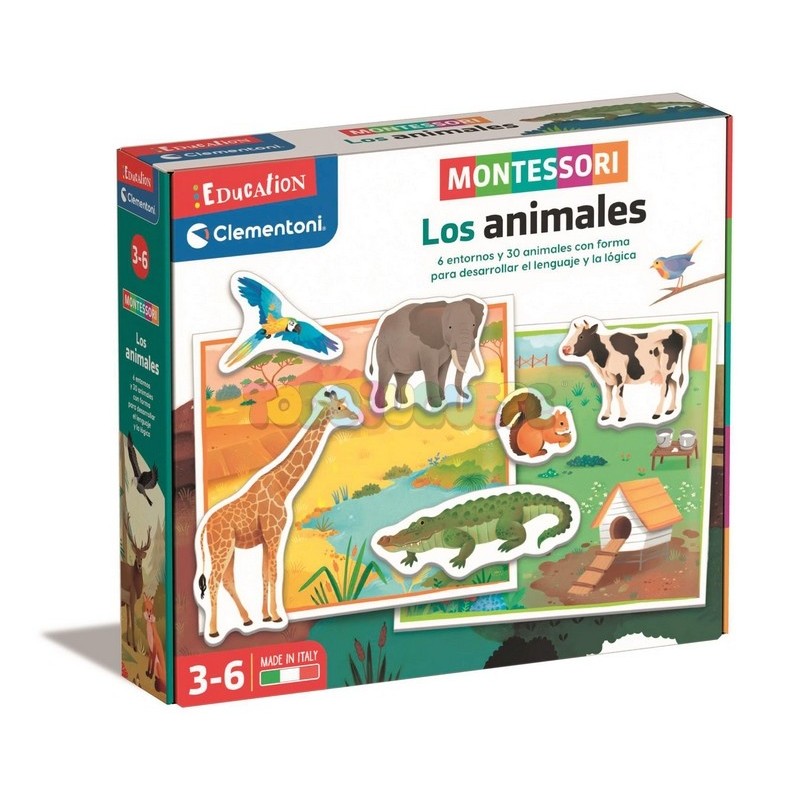 JUEGO MONTESSORI LOS ANIMALES (55452)
