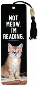 BOOKMARK BEADEDNOT MEOW I M READING (8151)