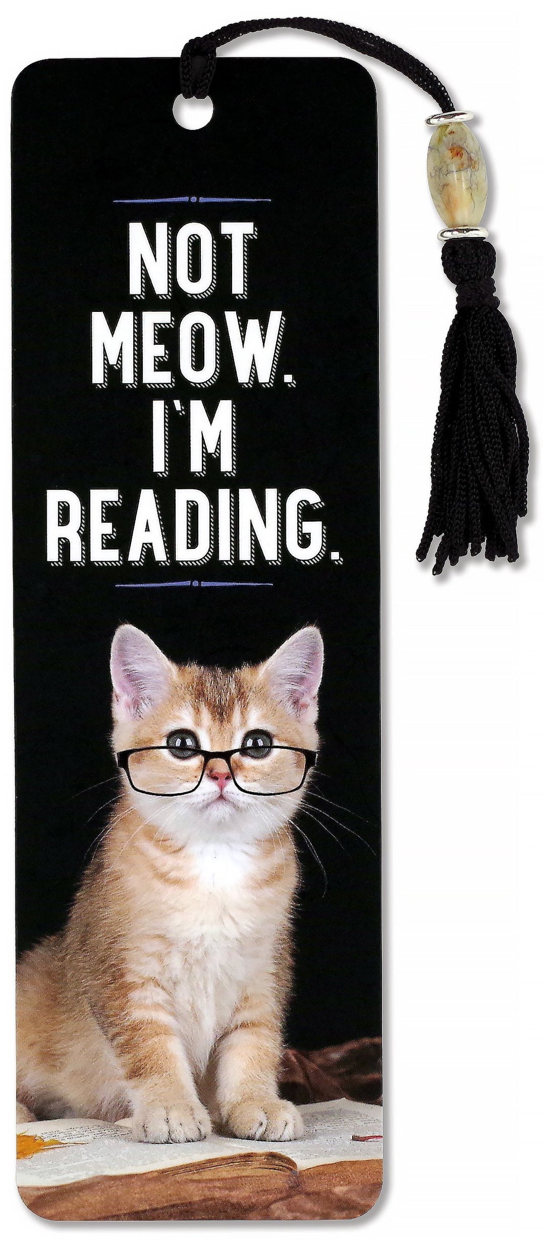 BOOKMARK BEADEDNOT MEOW I M READING (8151)
