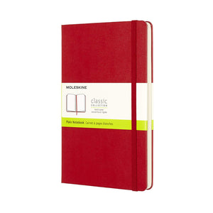 PLAIN NOTEBOOK LARGE HARD COVER RED