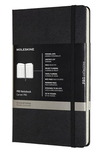 PROFESSIONAL NOTEBOOK LARGE HARD COVER BLACK