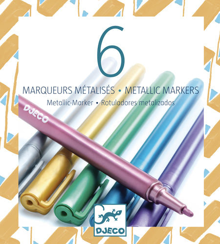 SET 6 MARCADORES METALICOS (DJ08870)