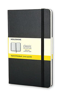 SQUARED NOTEBOOK LARGE HARD COVER BLACK