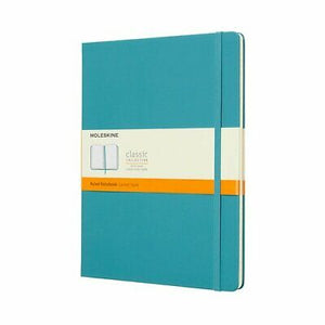 RULED NOTEBOOK XLARGE HARD COVER REEF BLUE (QP090B35)