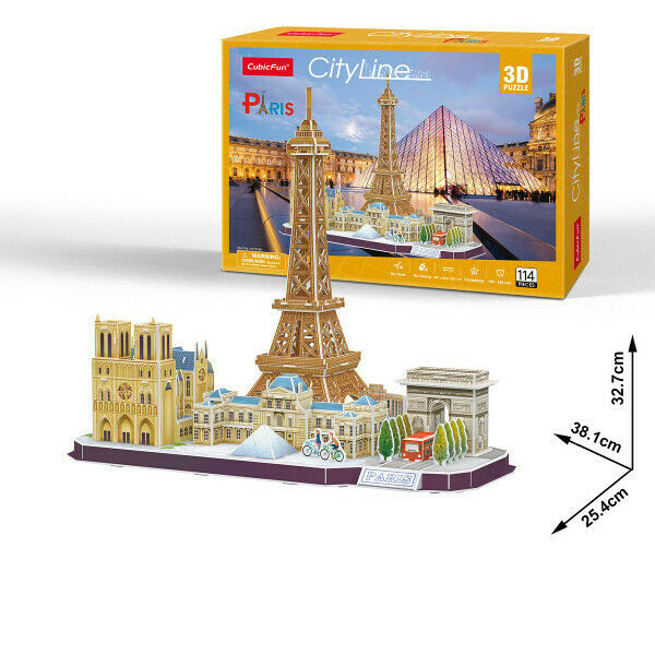 ROMPECABEZAS 3D PARIS CITY 114 PIECES (MC254H)